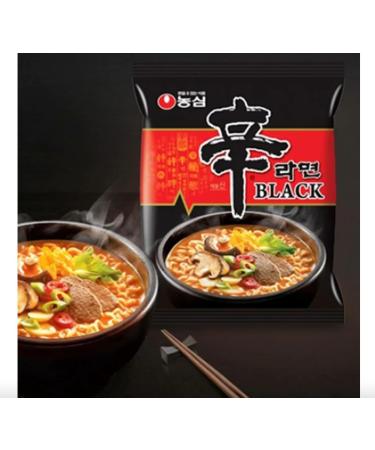 Nongshim PREMIUM Shin Ramyun BLACK Instant Noodles 130 g HALAL(Pack of 4) - Buy Online on GoSupps.com