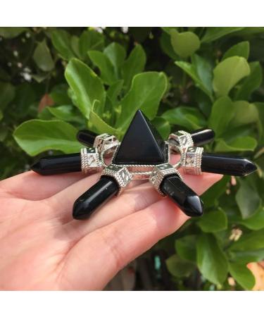 Natural Crystal Rough Natural Obsidian Pyramid Tip Accumulation Tower Beautiful Natural Crystal Stone QINTINYIN