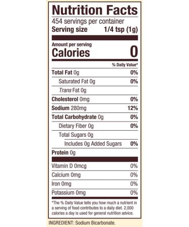 Bobs Red Mill Pure Baking Soda 16 oz - Pack of 2 | Premium Quality - Buy Online on GoSupps.com