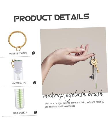 PLAFOPE 10 Pcs Keychain Mascara Brush Empty Mascara Wand Eyelash Brush with Tube Empty Mascara Container - Buy Online on GoSupps.com