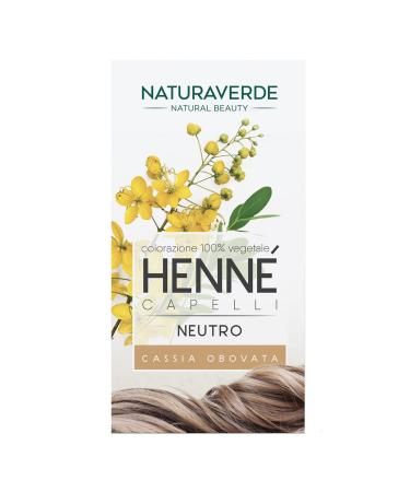 Naturaverde |Henn - neutral color hair color hair color without ammonia hair color 100% vegetable professional hair dye with 100 g