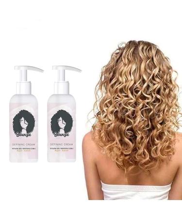 Curls Boost Defining Cream Natural Frizz Control Moisturizing Curl Conditioner Cream Professional Styling Gel Hair Treatment for Curls for Wavy & Curly Hair Products(2PC)