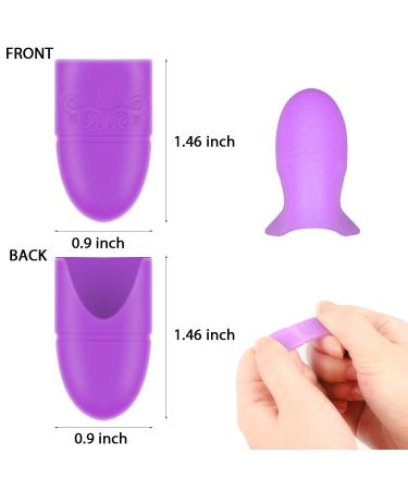 Boao 30 Pieces Wearable Nail Caps - Silicone Gel Fingernail Polish Remover Wraps - Reusable Soak Off Caps in Purple Rosy & Pink | DIY Nail Supplies | International Shipping - Buy Online on GoSupps.com