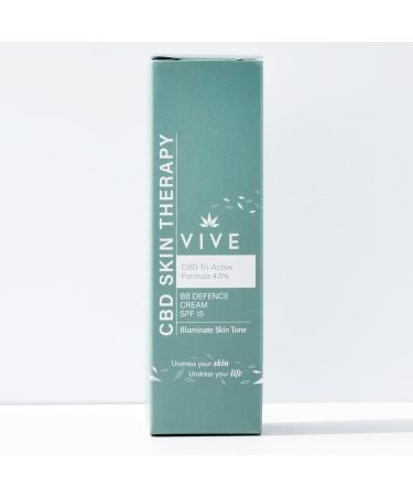 VIVE Menopause Perimenopause SkinCare - Defence BB Cream - 50ml Airless Pump - Blemish Treatment Face Cream - Skin Illuminator - Healthy Skin - Face Cream for Mature Skin - Face Cream for Dry Skin - Buy Online on GoSupps.com