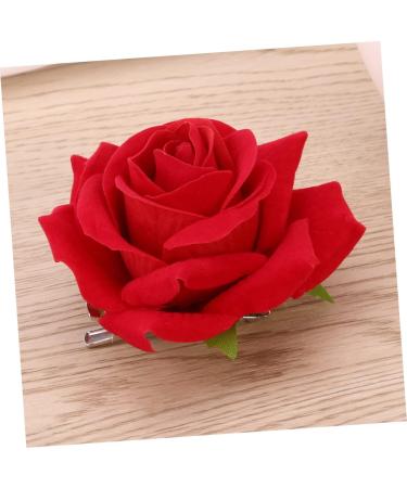 FRCOLOR 2 1 Rose Clips for Hair Rose Hair Accessories Flower Hair Accessories for Women Flower Pins for Clothes Red Brooch Room Accessories Rose Hair Clips for Girls Bride Wedding Mexico medium Red - Buy Online on GoSupps.com