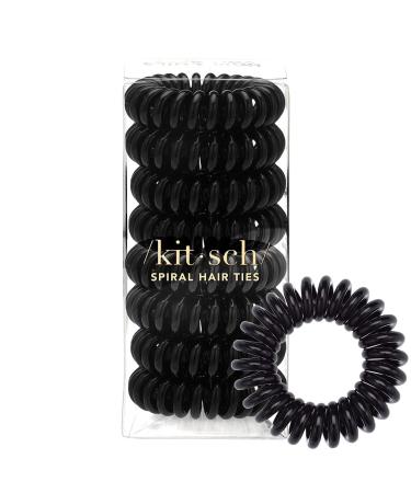 Kitsch Hair Coils Black 8 Pieces