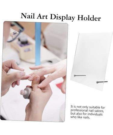 minkissy Nail Display Board Nail Tech Accessories Nail Accessories Nail Display Stand Nail Showing Holder Nail Color Display Tool Nail Color Cards Nail Work Display Rack Manicure Tool Work 20x16cm Transparent - Buy Online on GoSupps.com