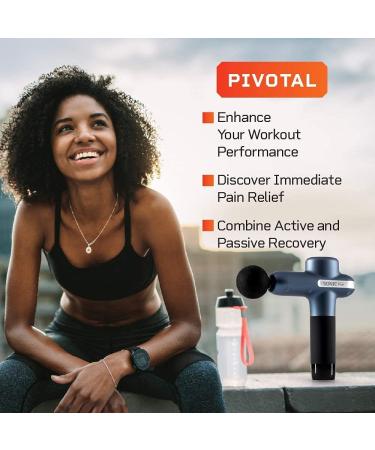 Sonic Plus Percussion Massage Gun - 10 Attachments, Portable & Super Quiet - Deep Tissue Muscle Massager for Athlete Recovery and Chiropractic Therapy - 5 Speeds + 3 Auto Speeds - Blue - Buy Online on GoSupps.com