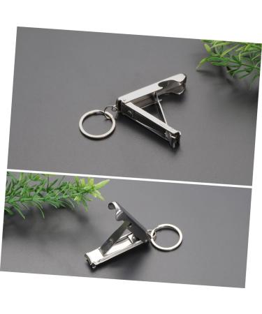 FRCOLOR Stainless Steel Nail Clipper Stainless Steel Nail Clippers Folding Nail Clipper Stainless Steel Bottle Opener Key Chain Strength - Buy Online on GoSupps.com