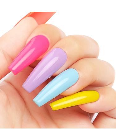 AIMEILI Neon Gel Nail Polish Set - Hot Pink, Orange, Purple, Blue Colors - 6pcs x 10ml - Summer Kit Set 12 - Buy Online on GoSupps.com