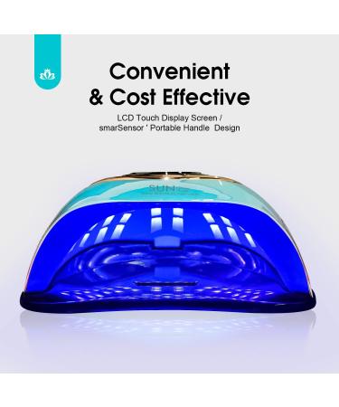 MIRAGE LAYON UV Light for Nails 288W - Professional LED Nail Dryer with Sensor, 4 Timer Settings for Gel Polish - Portable Nail Curing Lamp for Home & Salon - Buy Online on GoSupps.com