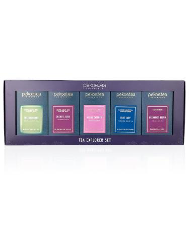 PekoeTea Edinburgh Explorer Gift Set - Breakfast Blend Duchess Grey Blue Lady The Orangery & Cloud Catcher Loose Leaf Tea Gift Set