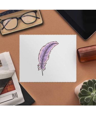 Azeeda Pink and Purple Angel Feather Microfiber Lens Cleaning Cloths - 2 Pack | International Shipping Available - Buy Online on GoSupps.com