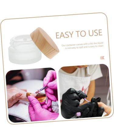 minkissy Pen Wash Cup Nail Remover Bottle Glass Cups Manicure Art Dish Convenient Nail Art Liquid Cup Powder Mixing Cup Nail Pen Cup Small Glass Cup for Manicure Dappen Dish Crystal Tool - Buy Online on GoSupps.com