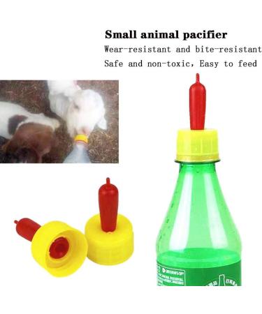 10 PCS Pritchard Nipples for Small Animals - Soft Rubber Milk Drink Nipple for Feeding Sheep, Goat, Lamb, Pup, Dog, Kids - Buy Online on GoSupps.com