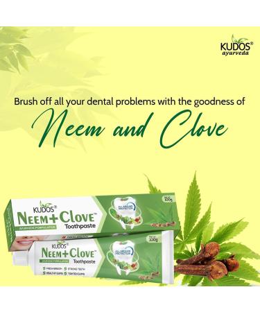 Kudos Neem + Clove Toothpaste 100g - Natural Oral Care Solution - Buy Online on GoSupps.com