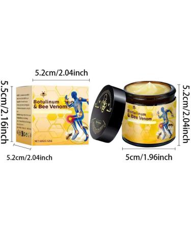 2 Pcs Botulinum Bee Venom Bone Healing Cream Throughout Release Joint Activities Muscle Relief Massage Gel. - Buy Online on GoSupps.com