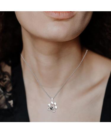 Personalized Projection Photo Necklace | Custom Pet Paw Necklace | Tailor-Made Gifts for Dog & Cat Memory | Aidehua - Buy Online on GoSupps.com