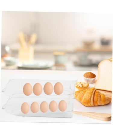 DOITOOL 2pcs Egg Storage Box Refrigerator Egg Rack Eggs Organizer Egg Tray Egg Holders Egg Carton Side Door - Buy Online on GoSupps.com