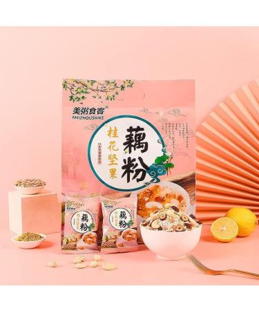 Osmanthus Nut Lotus Root Starch Soup Instant Brewed Meal Replacement Porridge Brewed Nut Lotus Root Starch Soup Nutritious and Healthy Breakfast (1 Bag) - Buy Online on GoSupps.com