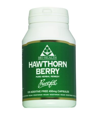Bio Health Hawthorn Berry - 120 x 450mg Vegicaps