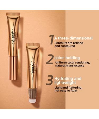 Liquid Contour Beauty Wand Cream Blush Highlighter Stick - Peach | Cushion Applicator | Face Bronzer & Highlighter | Natural & Silky Formula | 1 Count Pack - Buy Online on GoSupps.com