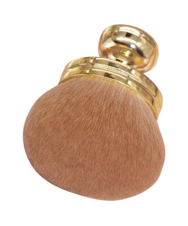 NOLITOY Makeup Brush Travel Foundation Brush Face Blush Brush Loose Powder Brush Blending Buffing Concealer Brush Cosmetic Tools for Women Golden