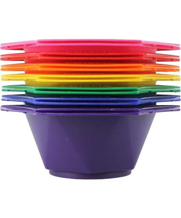 Kobe Professional 14-Piece Rainbow Hair Dye/Tinting Bowl and Brush Set for Professional and Home Use - Buy Online on GoSupps.com