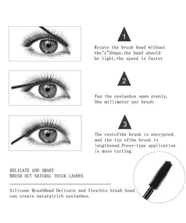 4D Silk Fiber Black Mascara 2 Pack - Voluminous & Lengthening, Waterproof & Smudge-Proof - Buy Online on GoSupps.com