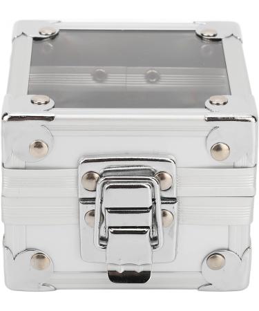 Nail Drills Organizer Transparent Clamshell Design Sturdy Durable Nail Drills Storage Box 25 Holes Slot Design Drop Resistant for Nail Salons (Silver) - Buy Online on GoSupps.com