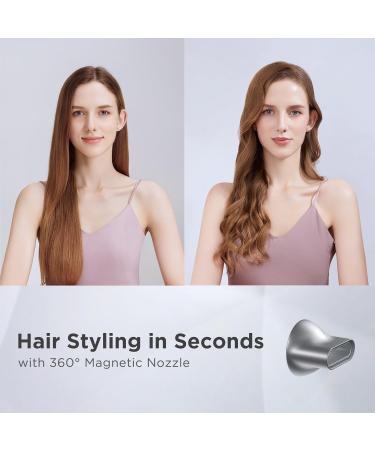 Lightweight Ionic Hair Dryer - High Speed Low Noise 360 Magnetic Nozzle Fast Drying Professional & Travel Ready - Buy Online on GoSupps.com