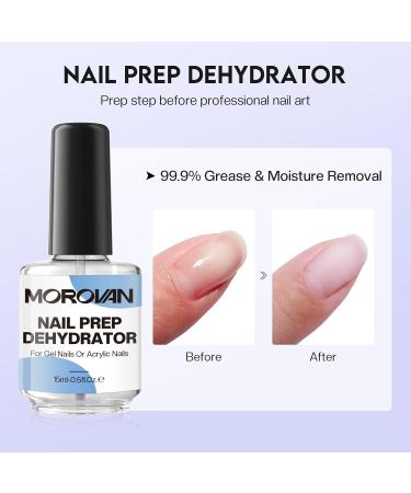 Morovan Monomer Acrylic Nail Liquid Kit | MMA-Free Formula for Nail Extensions | Includes Dehydrator & Primer | Perfect for DIY Nail Lovers - Buy Online on GoSupps.com