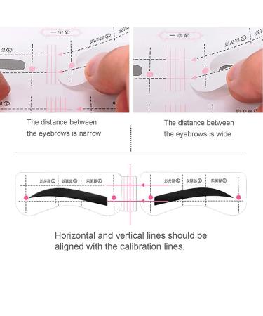 12 Shapes Eyebrow Stencil Set - 48 Pairs Reusable Eyebrow Ruler & Template for Women and Girls - Grooming Tool - Buy Online on GoSupps.com