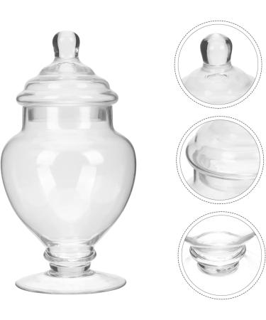 Operitacx Marshmallow Jar Dried Fruit Jar Storage Condiments Containers Coffee Jelly Cookie Jars for Kitchen Decorations Canister Ceremony Elegant Candy Wedding Decor Lid Jewelry Tea Glass 23x18cm Transparent Color - Buy Online on GoSupps.com