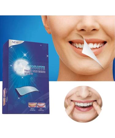 Professional White Stripes Teeth Whitening Strips - 14 Pack (28 Strips) for Effective Stain Removal & Mint Freshness - Buy Online on GoSupps.com