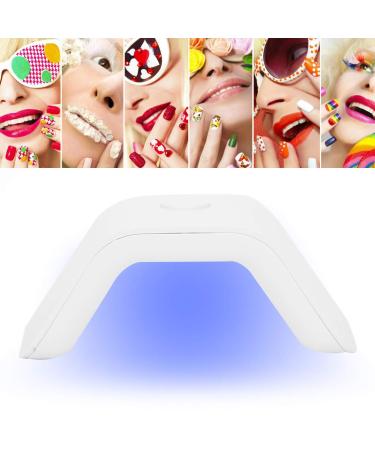 Nail Art UV Lamp - Enter-Mini Manicure Nail Polish Dryer & Hardening Lamp for Home & Salon Use - 60s 2W (White) - Buy Online on GoSupps.com