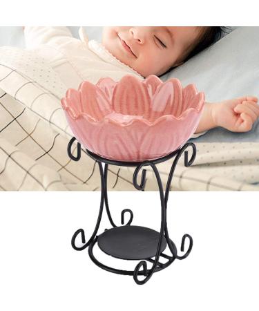 Ceramic Candle Oil Burner - Indoor Aroma Furnace for Essential Oil & Incense (Pink) | Best Aromatherapy Accessory - Buy Online on GoSupps.com