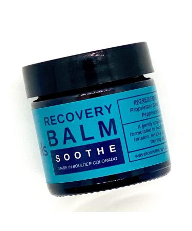 Wave Tools All Natural Recovery Balm Soothe Small Batch Pure Essential Oils Ideal for Massage in Amber Glass jar 1 oz 1 Ounce (Pack of 1)
