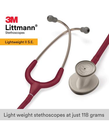 3M Littmann Lightweight II S.E. Stethoscope Burgundy Tube 28 inch 2451 - Single - Buy Online on GoSupps.com