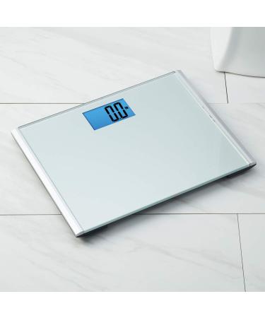 Precision Plus Digital Bathroom Scale - 440lb Capacity - Silver - Buy Online on GoSupps.com