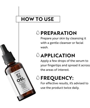 OSL Omega Skin Lab OSL No 7 Serum 30 ML - Premium Skin Care Face Serum with Ethly Ascorbic Acid Niacinamide D-Panthenol Hyaluronik Acid Collagen - Revitalizing Collagen Face Cream - Buy Online on GoSupps.com