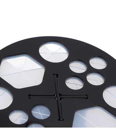 ZJchao Brush Drying Rack - 14 Holes Makeup Brush Holder & Organizer for Artists | White & Black Display Stand - Buy Online on GoSupps.com