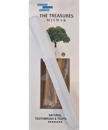 Organic Miswak Stick 7 Pcs with Holder - Natural Teeth Cleaning Sticks for Whitening and Disinfectant - Buy Online on GoSupps.com