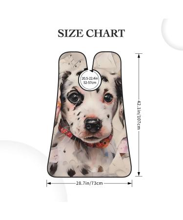 Stylish Puppy Print Beard Bib Apron - Non-Stick Hair Catcher for Men | Perfect Shaving Gift | One Size Black - Buy Online on GoSupps.com