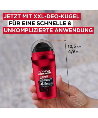 L'Oreal Paris Men Expert Ultimate Control 48-Hour Deodorant Roll-On - 50ml - Buy Online on GoSupps.com