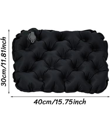 Inflatable Cushion Seat | Portable Air Sitting Cushion Air Inflatable Pressure Relief Seat Cushion for Wheelchair Car Home Black - Buy Online on GoSupps.com