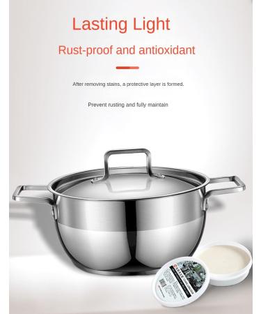 Strong stainless steel cleaner metal cleaner kitchen multifunctional cleaning paste cleaning agent stain remover - Buy Online on GoSupps.com