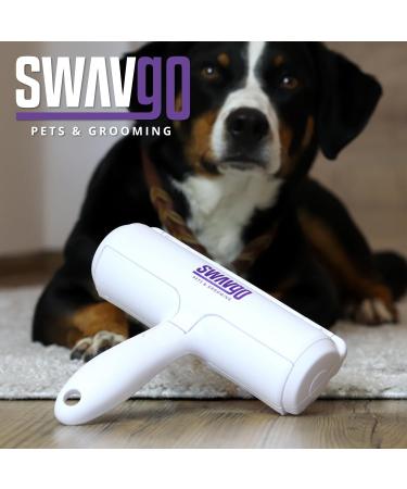 Swavgo Animal Hair Remover Lint Roll - Reusable Lint Roller for Dog & Cat Hair - Ideal for Household Bed Carpet & Sofa - Buy Online on GoSupps.com