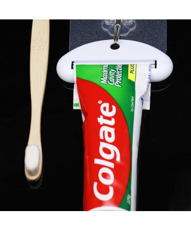 4 Pack Toothpaste Tube Squeezer Dispenser - White Pink Yellow Blue Colors - Squeeze Roll Tool - Buy Online on GoSupps.com