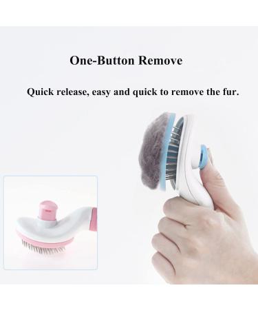 Secwell Dog Self-Cleaning Brush | One-Button Undercoat Remover | Blue | International Shipping Available - Buy Online on GoSupps.com